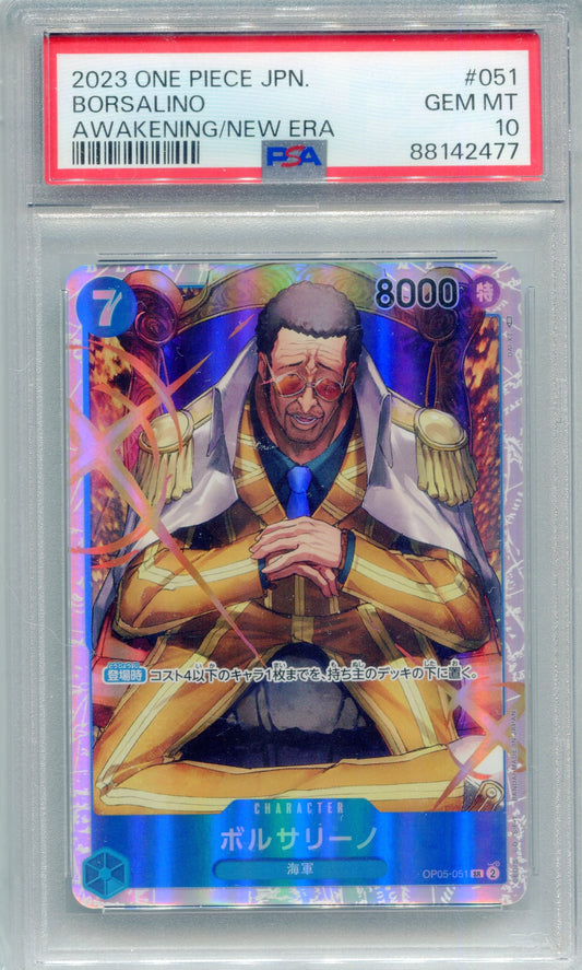 PSA 10 Borsalino (SR) — OP05 #051 (2023 Awakening of the New Era, JP)